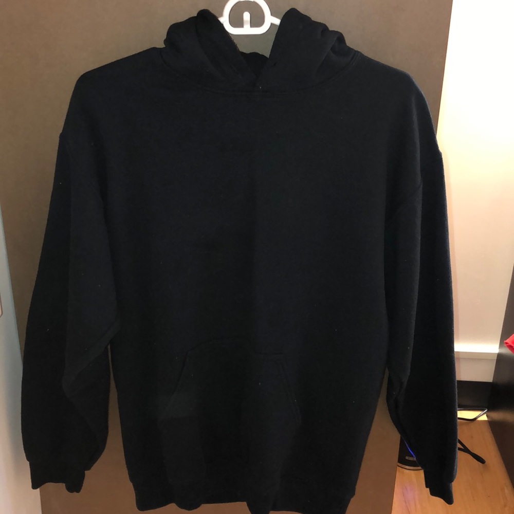 Oversized PrettyLittleThing Black Hoodie